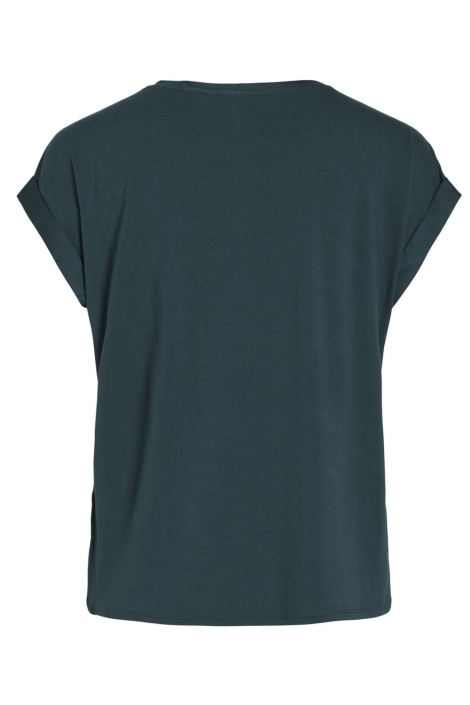 Vila groene dames t-shirt | Achteraanzicht