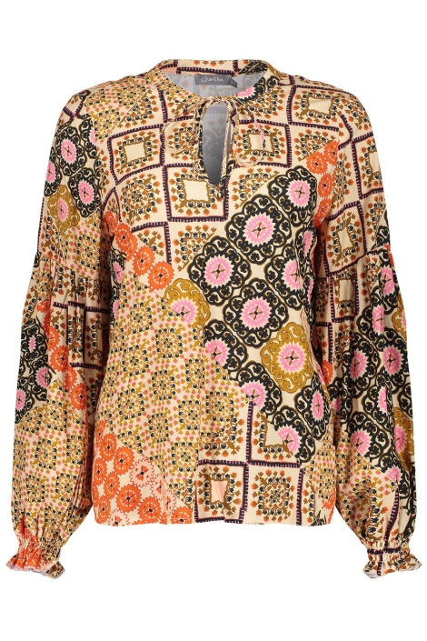 Geisha multi color dames blouse | Vooraanzicht