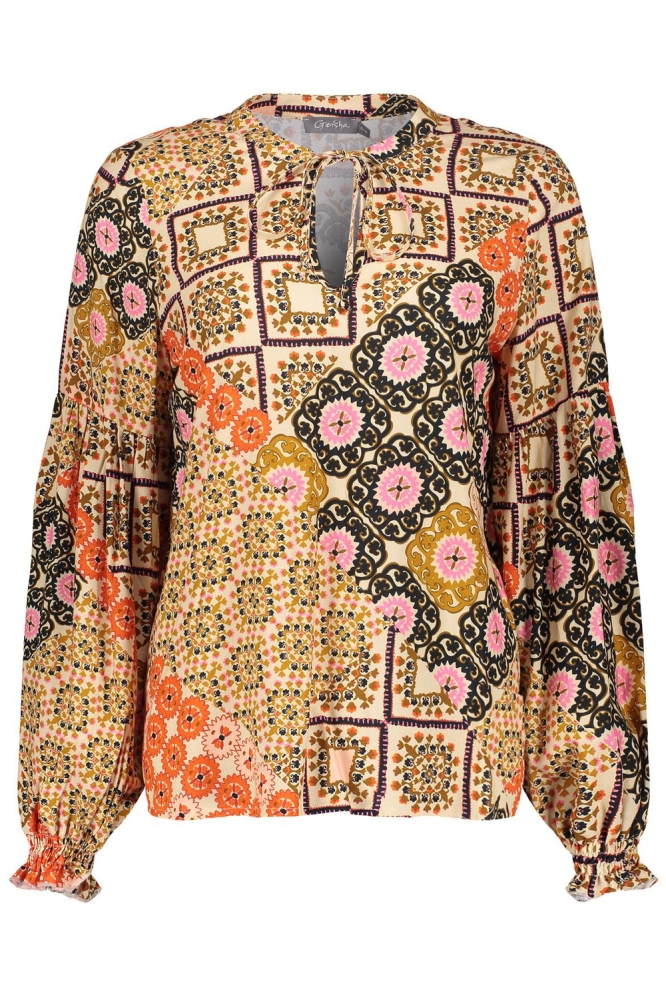 Geisha multi color dames blouse | Vooraanzicht