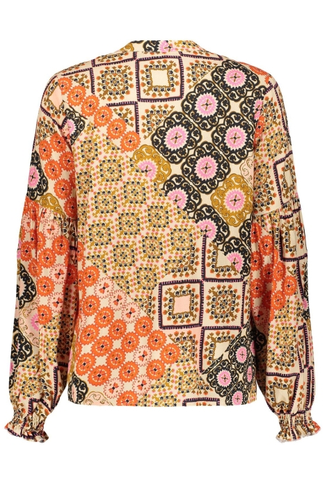 Geisha multi color dames blouse | Achteraanzicht