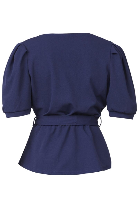 SisterS point blauwe dames t-shirt | Achteraanzicht