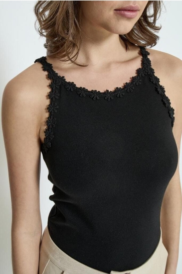 Peppercorn pc7961 alice gots strap top Zwart