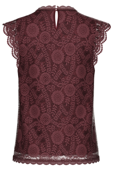 Pieces bordeaux dames top | Achteraanzicht