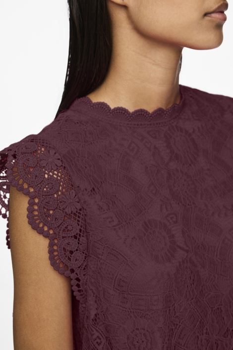Pieces bordeaux dames top | Close up