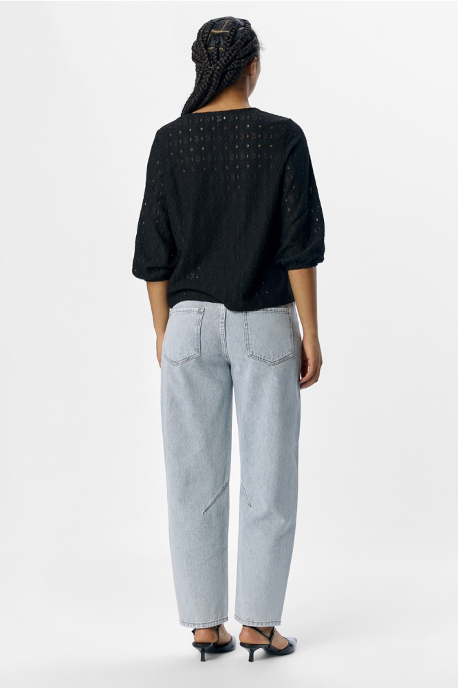 Object zwarte dames t-shirt | Model