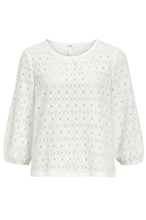 Object witte dames t-shirt | Vooraanzicht