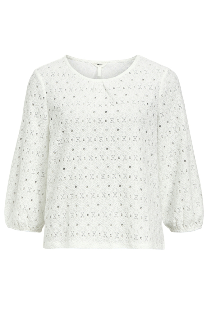 Object witte dames t-shirt | Vooraanzicht