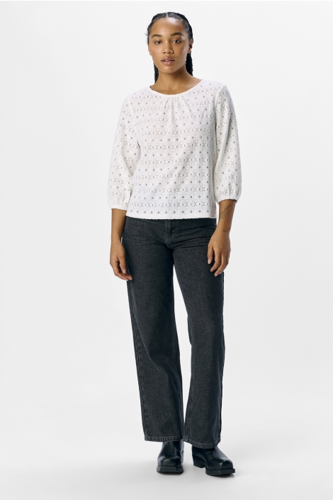 Object witte dames t-shirt | Model