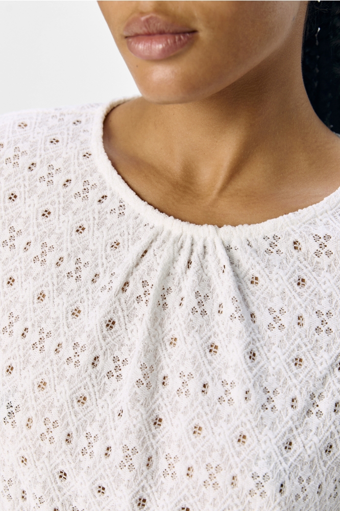 Object witte dames t-shirt | Close up