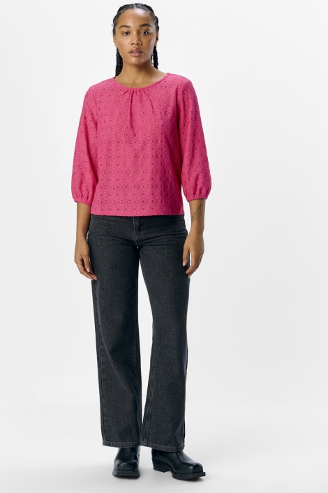 Object roze dames t-shirt | Model