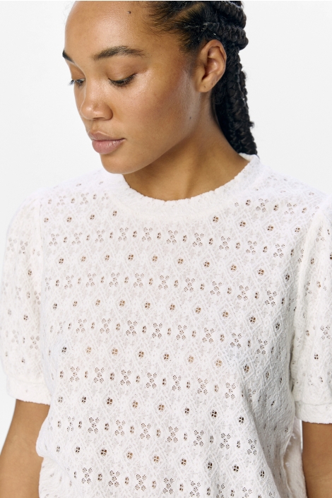 Object witte dames t-shirt | Close up