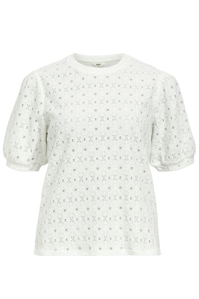 Object witte dames t-shirt | Vooraanzicht