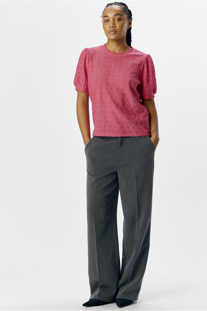 Object roze dames t-shirt | Model