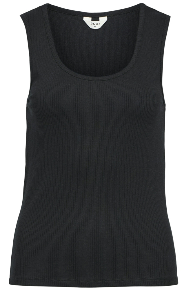 Object zwarte dames top | Vooraanzicht