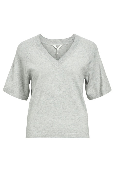 Object grijze dames t-shirt | Vooraanzicht