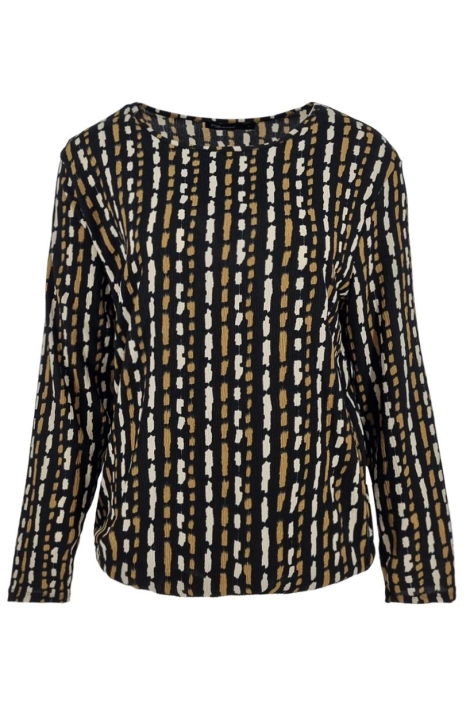 FOS Amsterdam zwarte dames t-shirt | Vooraanzicht