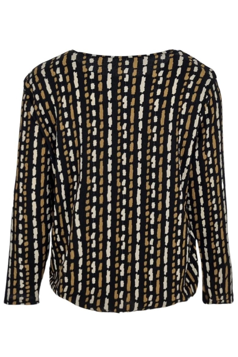 FOS Amsterdam zwarte dames t-shirt | Achteraanzicht