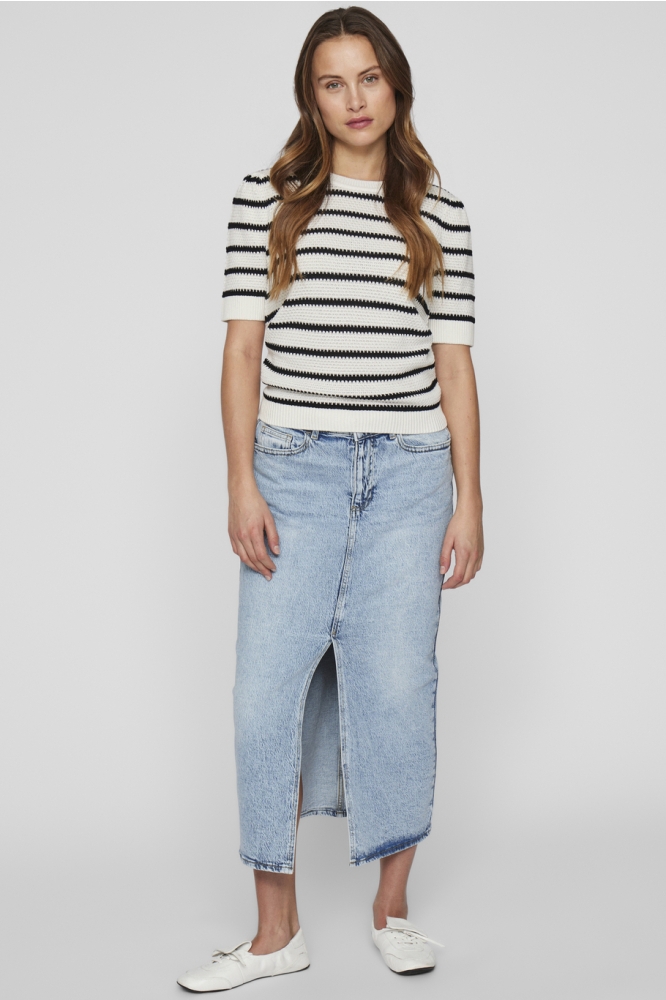 Vila witte dames t-shirt | Model