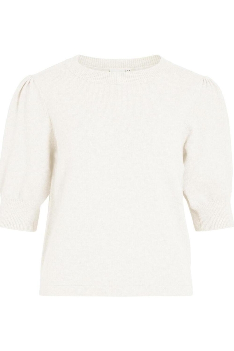 Vila ecru dames trui | Vooraanzicht