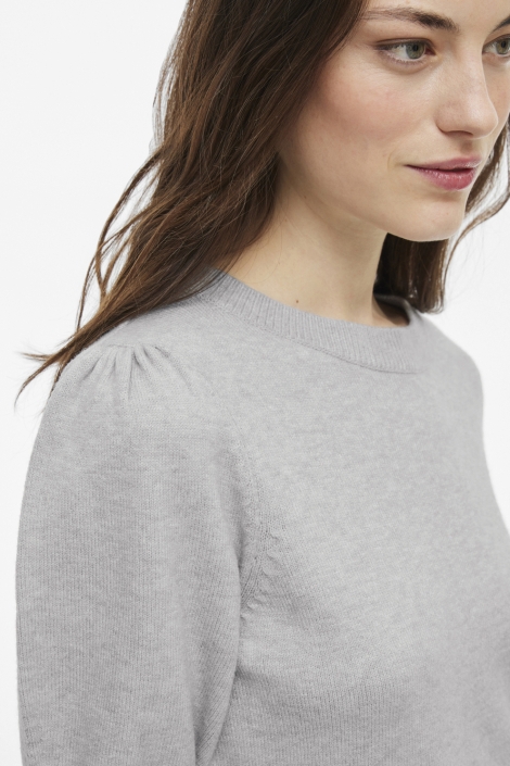 Vila grijze dames trui | Close up