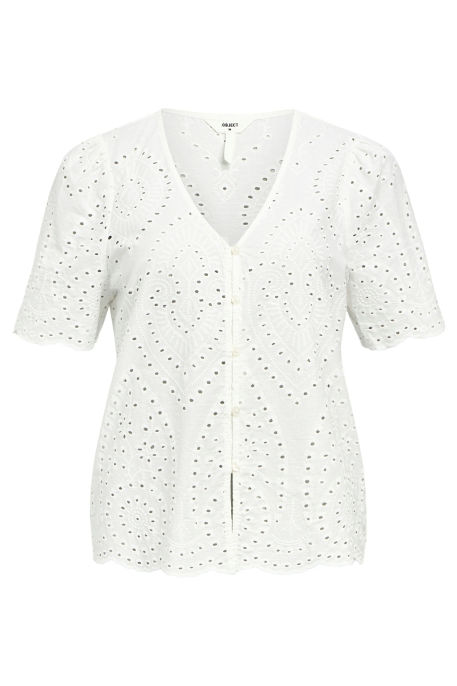 Object witte dames blouse | Vooraanzicht
