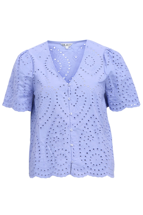 Object paarse dames blouse | Vooraanzicht