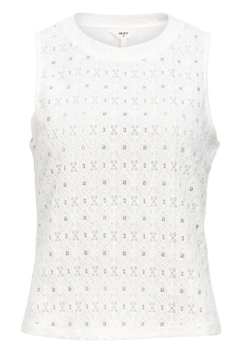 Object witte dames top | Vooraanzicht
