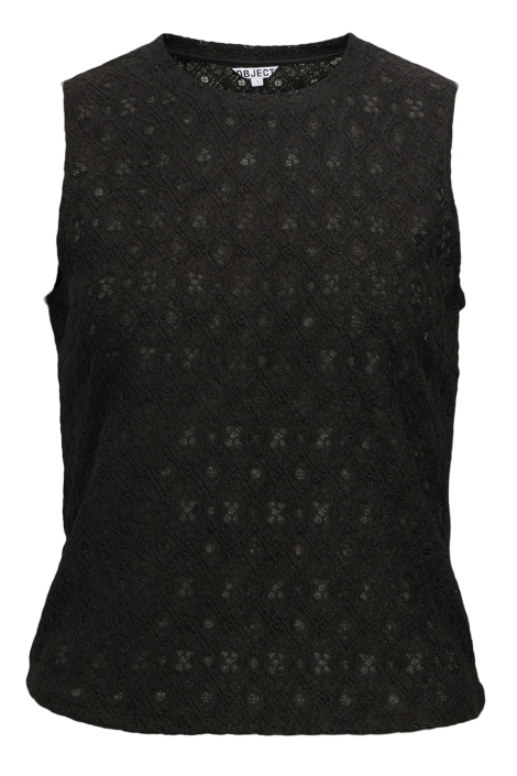 Object zwarte dames top | Vooraanzicht