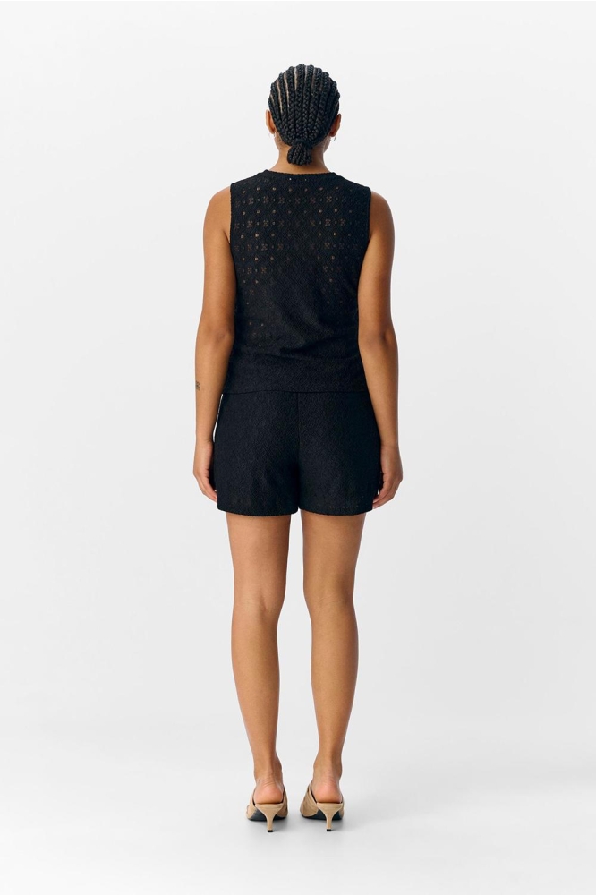 Object zwarte dames top | Model