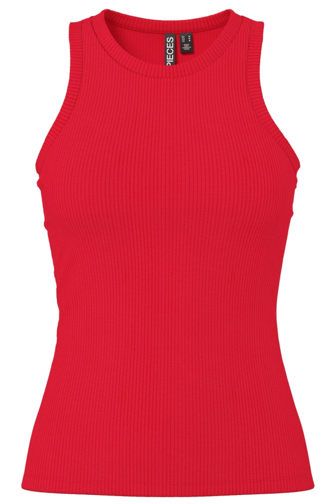 Pieces rode dames top | Vooraanzicht