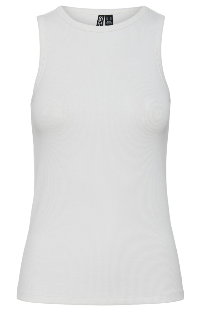 Pieces witte dames top | Vooraanzicht