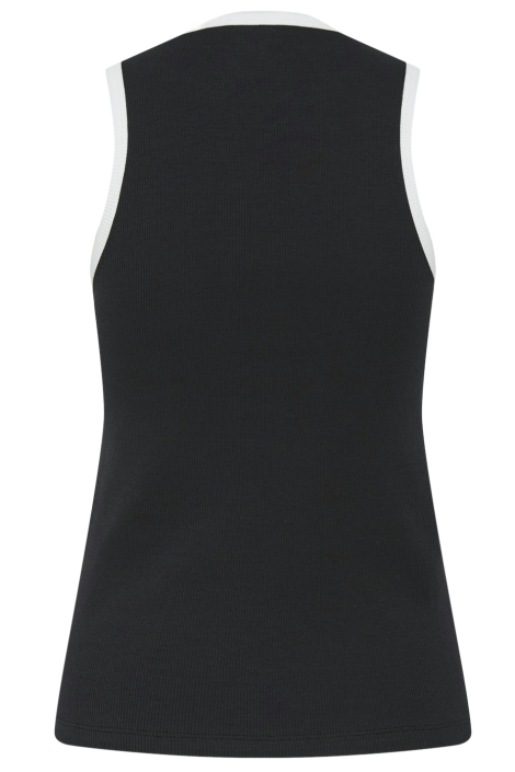 Pieces zwarte dames top | Achteraanzicht