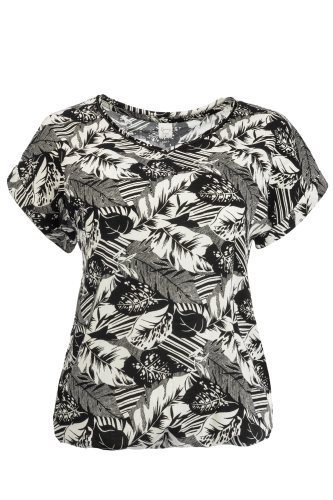 NED zwarte dames t-shirt | Vooraanzicht