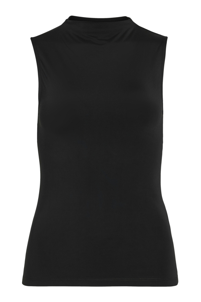 Vila zwarte dames top | Vooraanzicht