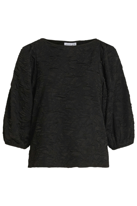 Vila zwarte dames t-shirt | Vooraanzicht