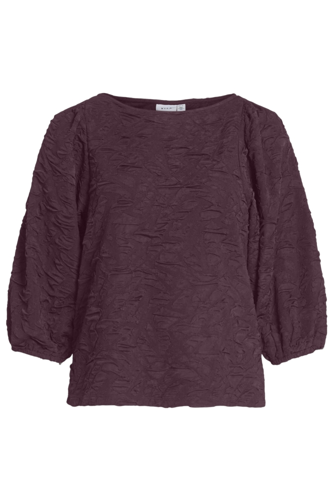 Vila bordeaux dames t-shirt | Vooraanzicht