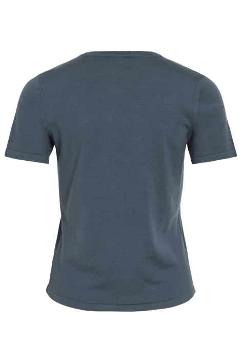 Vila blauwe dames t-shirt | Achteraanzicht
