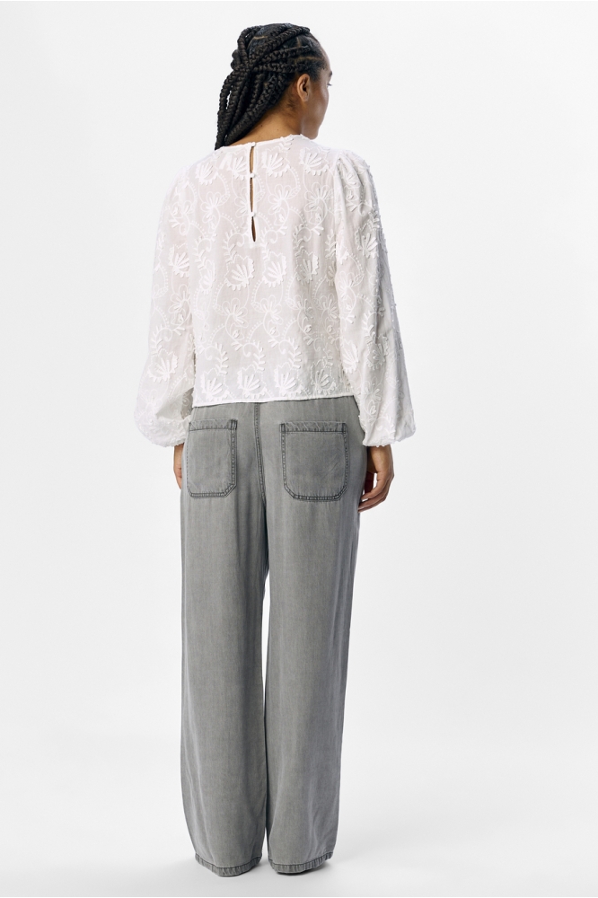 Object witte dames t-shirt | Model