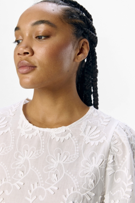 Object witte dames t-shirt | Close up