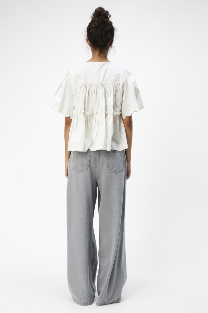 Object beige dames blouse | Model