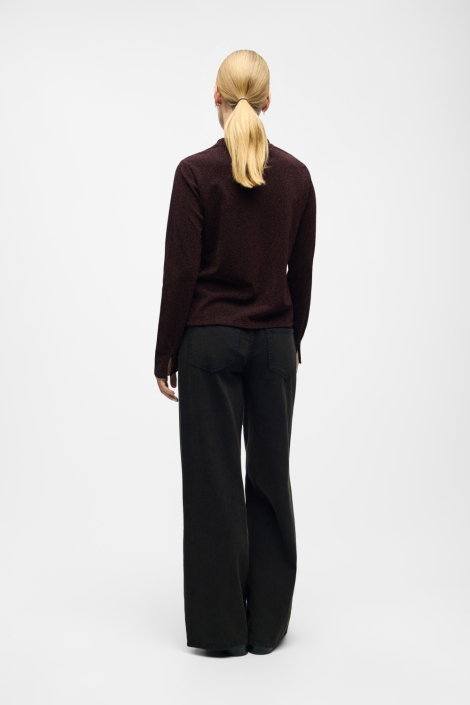 Object zwarte dames t-shirt | Model