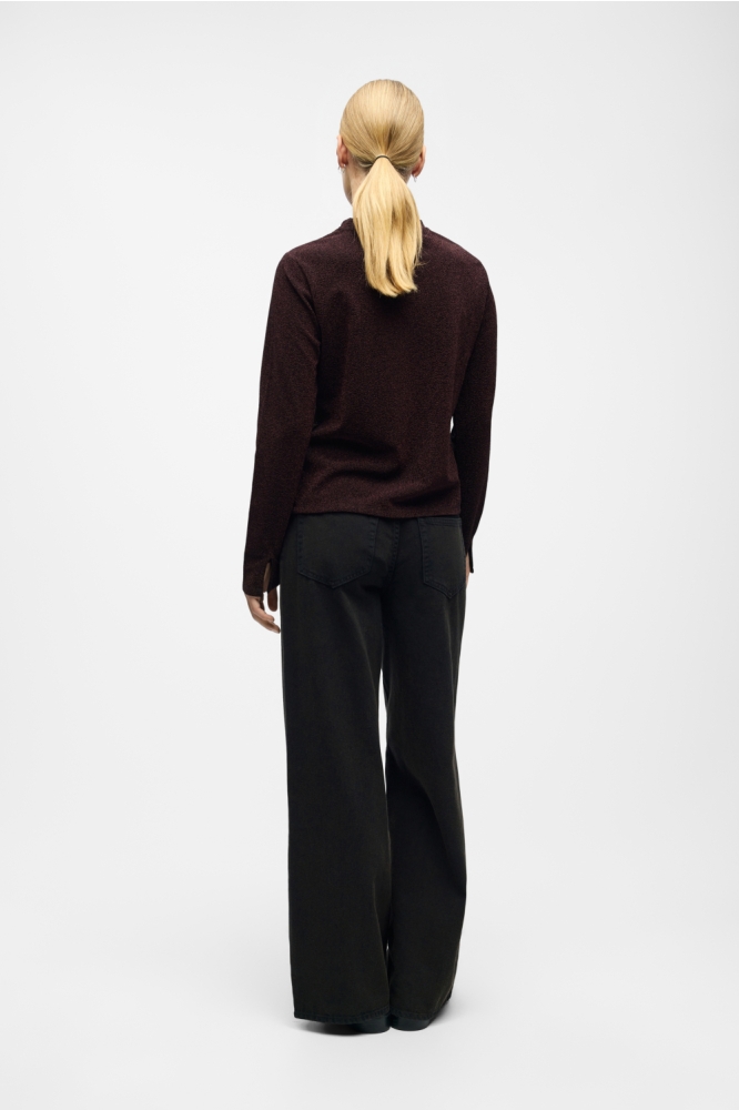 Object zwarte dames t-shirt | Model