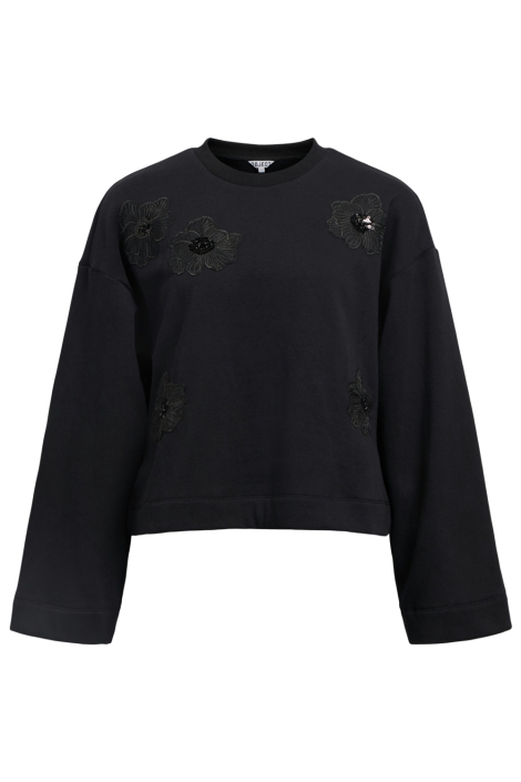 Object zwarte dames sweater | Vooraanzicht