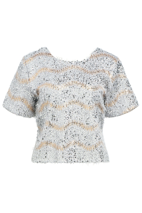 Object grijze dames t-shirt | Vooraanzicht