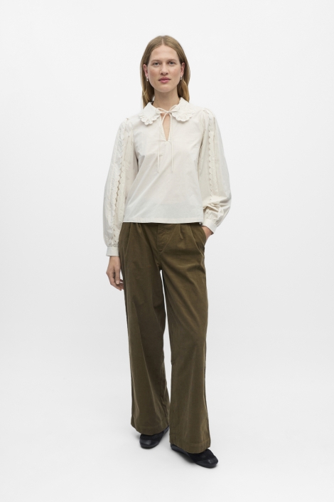 Object beige dames blouse | Model