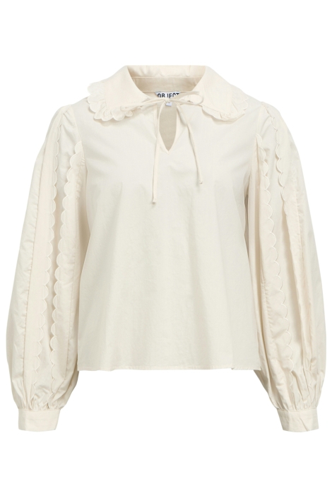 Object beige dames blouse | Vooraanzicht