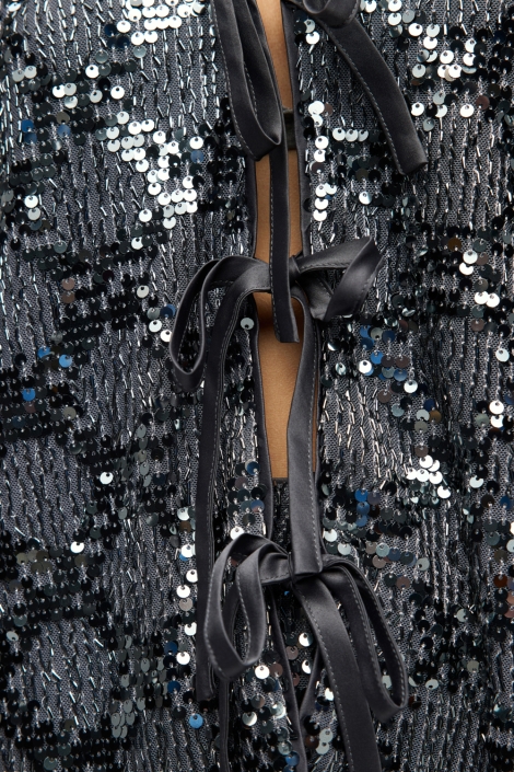 Object grijze dames blouse | Kleurstaal