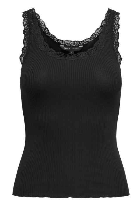 Only zwarte dames top | Vooraanzicht