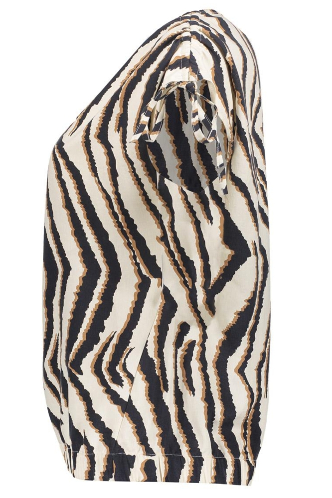 Geisha beige dames top | Zijaanzicht