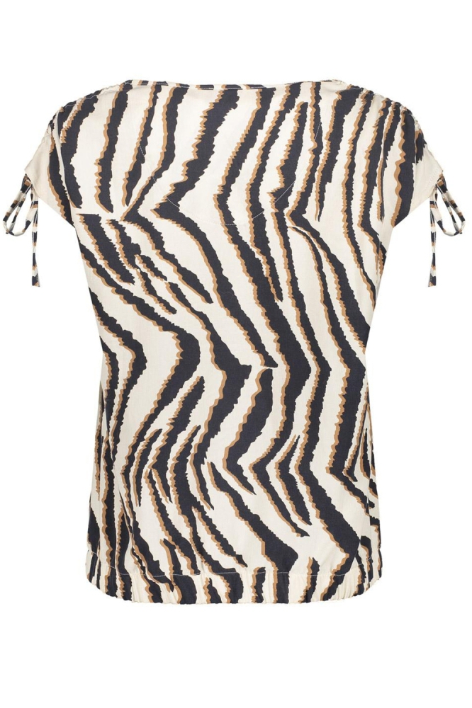 Geisha beige dames top | Achteraanzicht